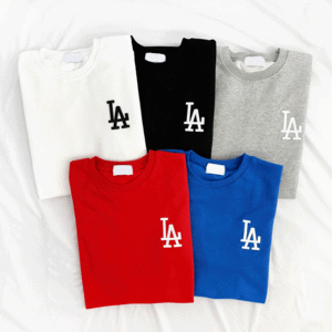뉴 LA 자수 티셔츠(5color)